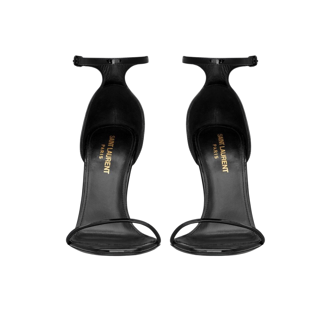 Siyah Rugan Topuklu Ayakkabı - Image 3