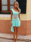 Scala Mini Elbise Aqua